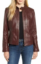 Veste/manteau femme motard en