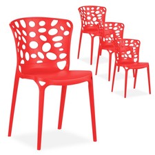 4 Chaises de jardin bistrot en
