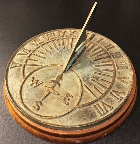 Antique sundial sun dial - dial, desk
