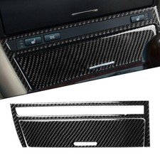 Couverture Centrale Voiture Bande Centrale Voiture 243*68 Mm 2Pcs Noir Fibre Car
