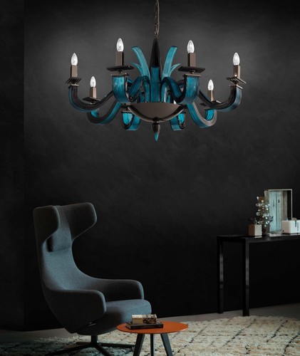Lustre moderne murano - lustre,