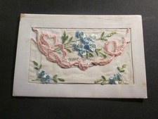 Carte postale ancienne brodee