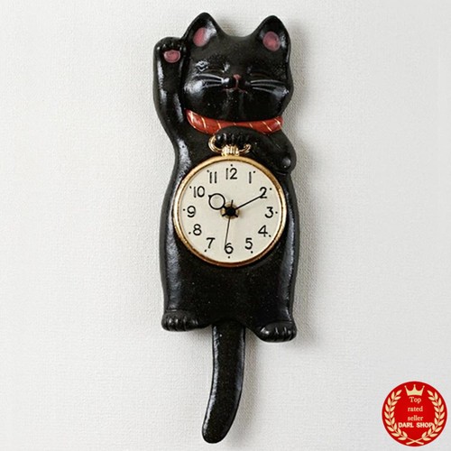 Pendule murale japonaise - , chat