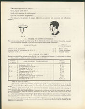 Militaria WWII Bulletin masque à gaz Défense Passive Guerre 39 45 Papier ancien