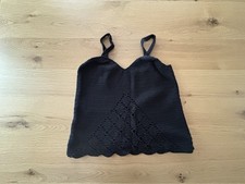 Magnifique Top Crocheté Noir