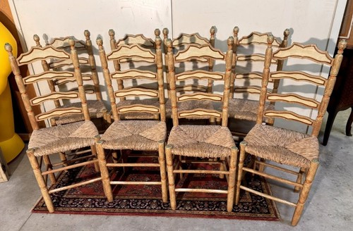 Série chaises paillées - série, 8