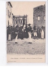 SAINT-TROPEZ: remise du drapeau par l'enseigne - très bon état