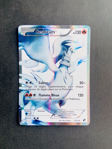 Carte pokémon reshiram - carte,