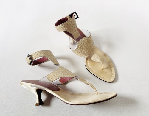 Sandales cuir façon - sandales, python