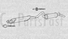 EXGM9000 Échappement Arrière