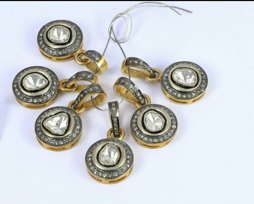 Pendentif rond diamant - pendentif, en