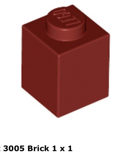Lego 3005 dark red brick - 3005,