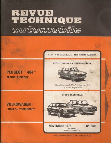 Revue technique automobile 350 - revue,