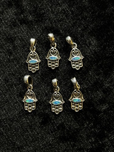 Lot pendentifs hamsa argent - lot, 6
