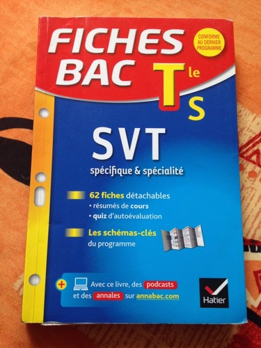 Fiches bac svt tle - fiches,