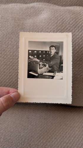 Photo ancienne homme machine