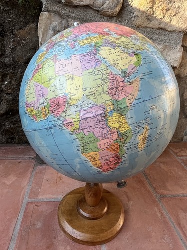 Globe terrestre ancien 33cm - ancien,