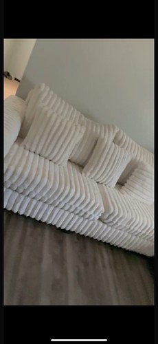 White shaped sectional - white,