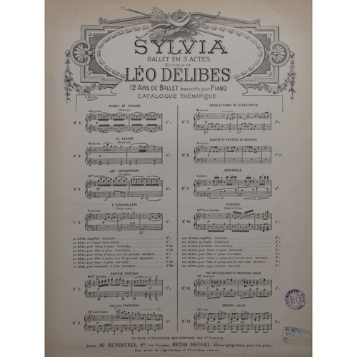 Delibes léo sylvia - delibes,