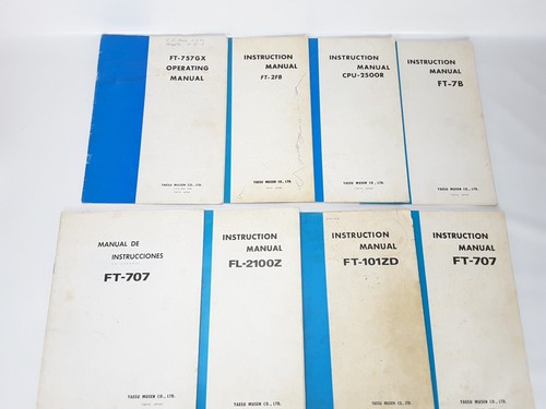 Yaesu instruction manuals and - yaesu,