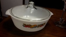 Milk glass bakeware  Cassole
