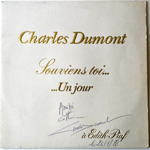 Charles dumont autographe - dumont,