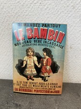 Ancienne Cpa Carte Publicité Poupée Bébé Le Bambin Souvenir Deco 