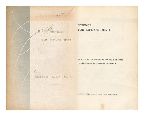 Sarnoff david 1891 science - sarnoff,, (1891