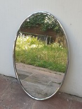 1972 miroir ovale chromé