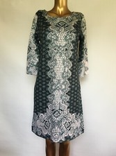 Robe vert foncé manches 3/4