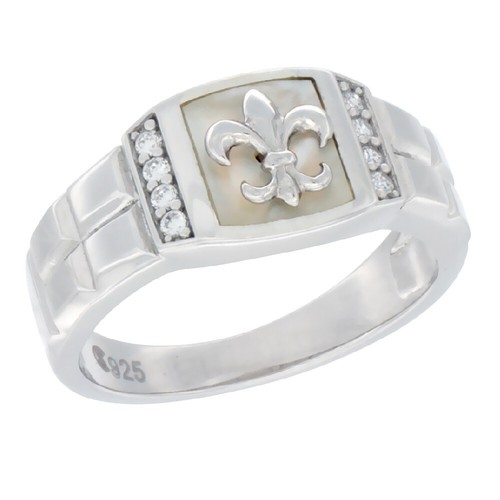Homme argent sterling carré - sterling,