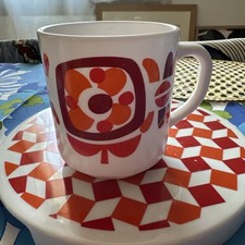 ARCOPAL FRANCE MOBIL MUG Seventies Camping Fleur Orange pop seventies