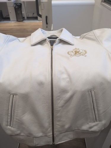 Blouson cuire blanc - cuire,