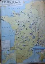 CARTE PLASTIFIEE M.D.I. RECTO LA FRANCE ROMANE VERSO GOTHIQUE