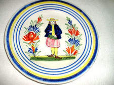 ASSIETTES de MALICORNE 19e - SARTHE- BRETAGNE - assiette du MONT SAINT MICHEL 