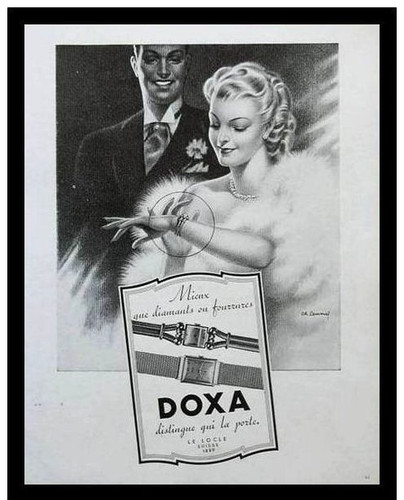 Publicité 1948 montre doxa - montre,