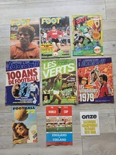 RARE lot de 9 revues FOOT SUPPORTER MAGAZINE  SUPER FOOT Mirroir Football 70's 