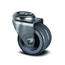 Roulette pivotante double