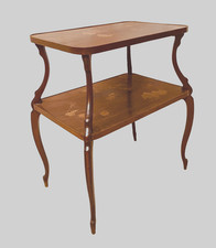 guéridon deux plateaux