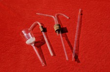 VERRERIE LABO CHIMIE ANCIEN  LOT EPROUVETTES TUBE EN VERRE