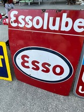 plaque émaillée ancienne garage ESSO LUBE
