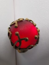 Bague réglable cabochon bordeaux Jacqueline Singh