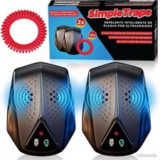 "Répulsif Ultrasons Anti-Parasites - 2 Pièces | Anti Souris, Cafards, Rats,...