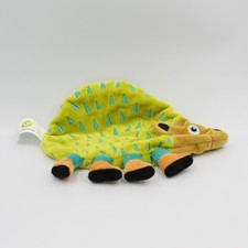 Doudou plat hérisson vert