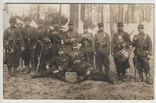 carte photo piou piou 46 RI musiciens camp de MAISONS LAFITTE 