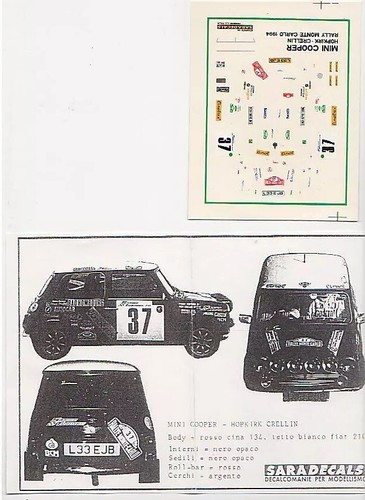 Rare decal austin mini - ,