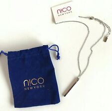 Nico New York Silver Bar Necklace
