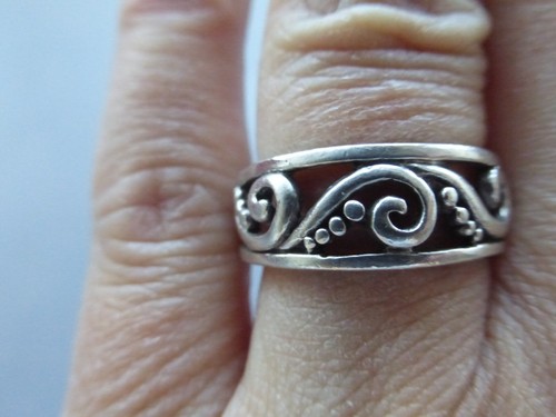 Bague argent massif poinçons - massif,