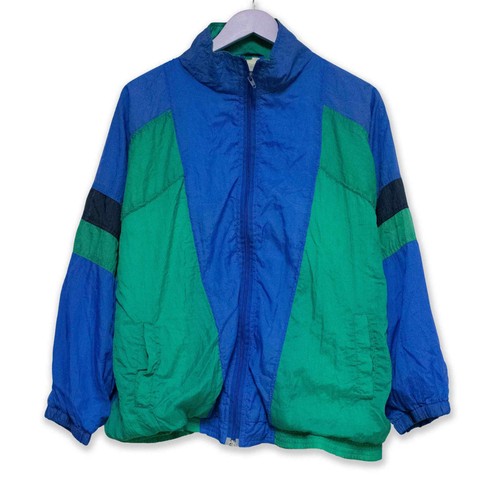 Anorak vintage vert bleu - vintage,