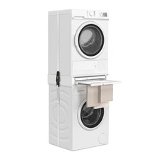 Kit de superposition universel lave linge et sèche linge avec tablette et séchoi